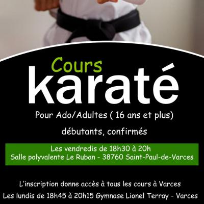 Cours karate st paul de varces